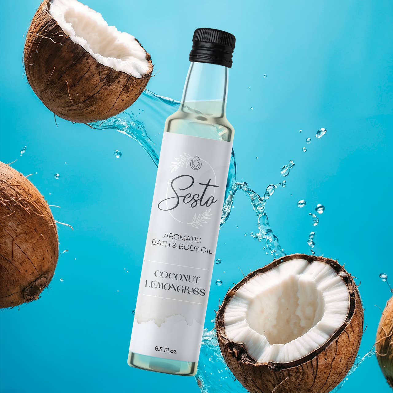 Sesto Aromatic Bath & Massage Oil - Coconut Lemongrass