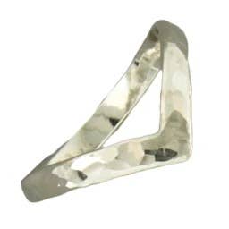 Hammered Chevron Ring
