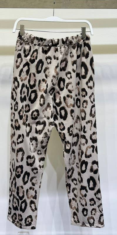 CHEETAH PRINT DRAWSTRING PANTS WITH POCKETS (83850-CHEETAH)