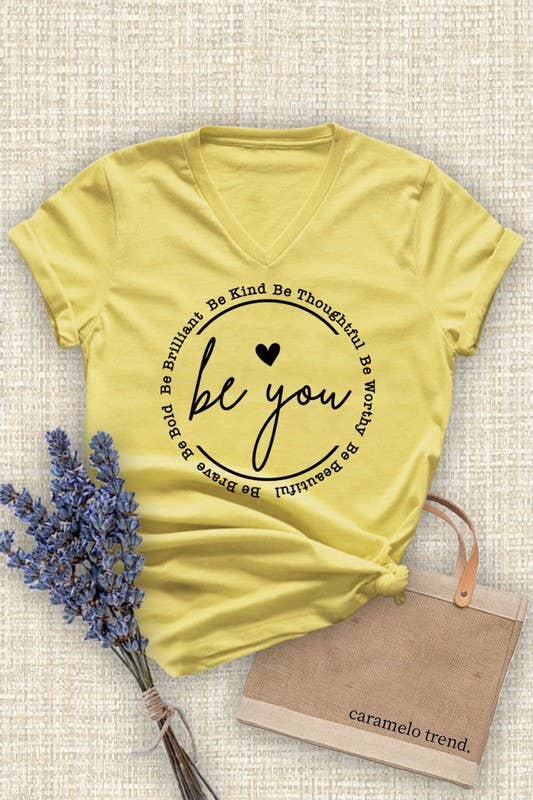 Be you Unisex Short Sleeve V Neck T-Shirt