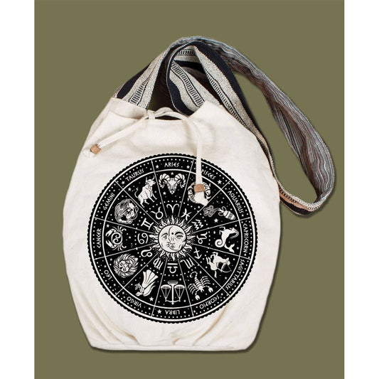 Zodiac Canvas Boho Bag