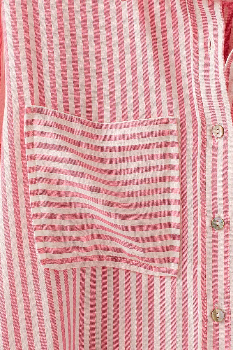 STRIPE BUTTON DOWN SHIRT