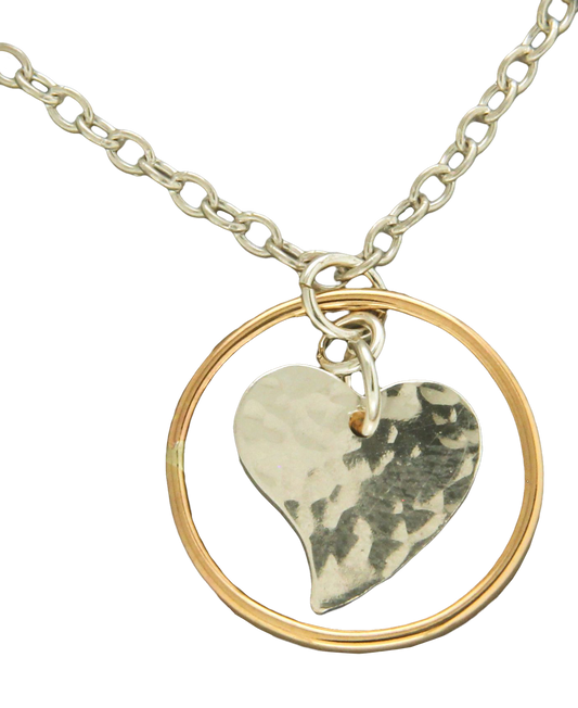 Floating Heart Pendant Necklace