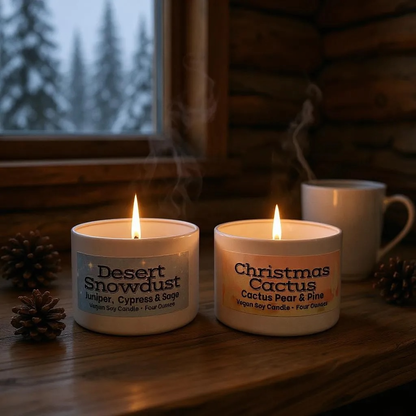 Desert Snowdust Candle | Juniper, Cypress & Sage | Christmas