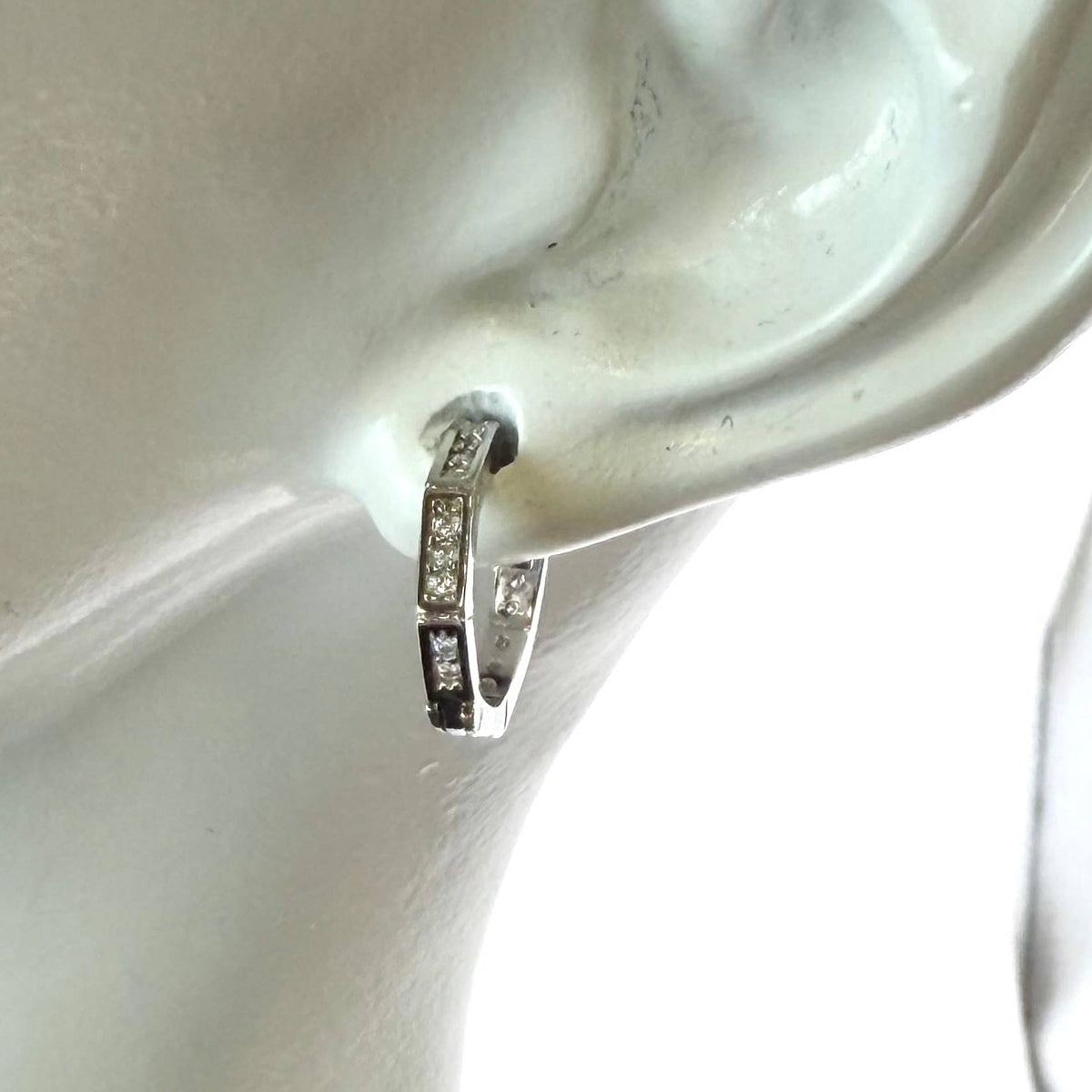 CZ huggie hoops 