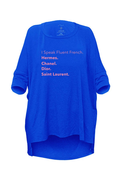 I Speak MIMI TEE - Fluent French: WHITE