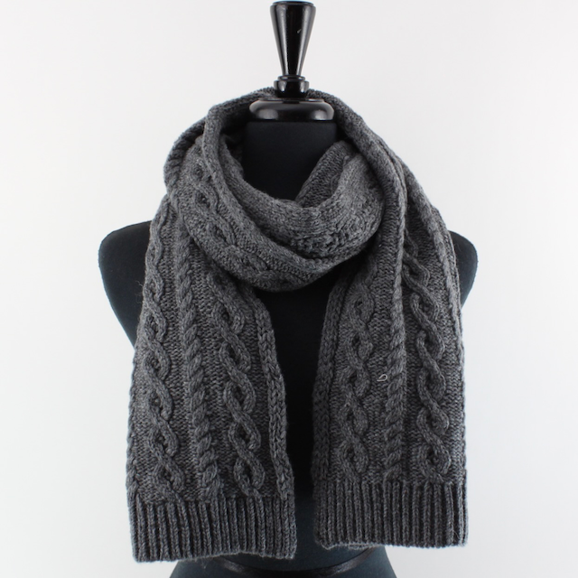 S24152A Cable Knit Scarf