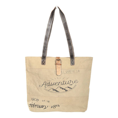 Adventure Tote Bag With Faux Fur Buckle