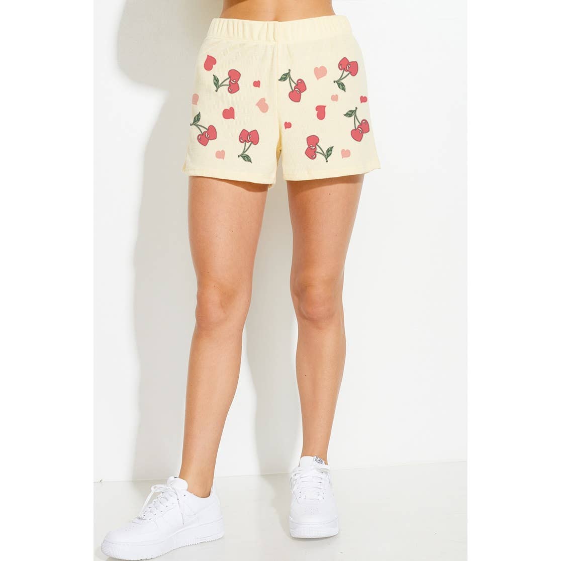 Cherry much print lounge short pants set