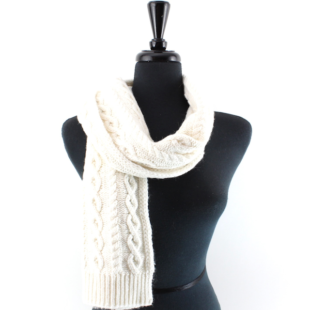 S24152A Cable Knit Scarf