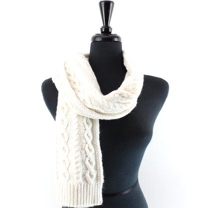 S24152A Cable Knit Scarf