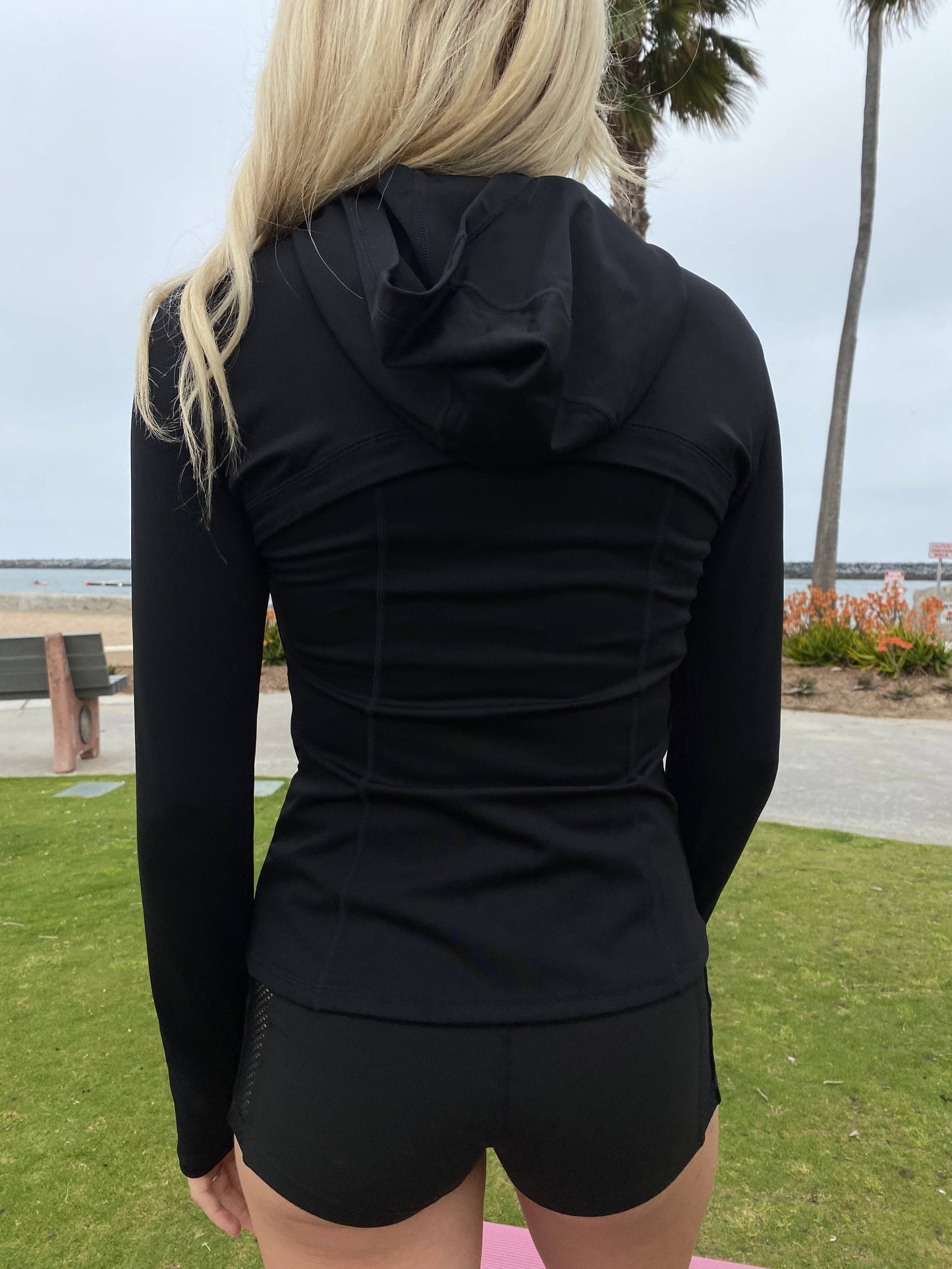 Hooded Zip Grey / Medium 6-8  Active Jacket: