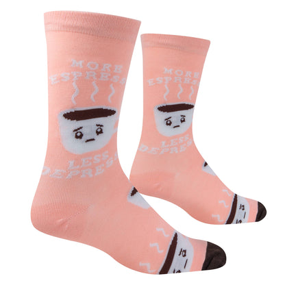 Crazy Socks - Womens Crew - More Espresso