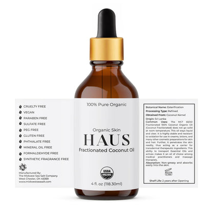 Organic MCT 60/40 Fractionated Coconut Oil - 4oz: Retail Product