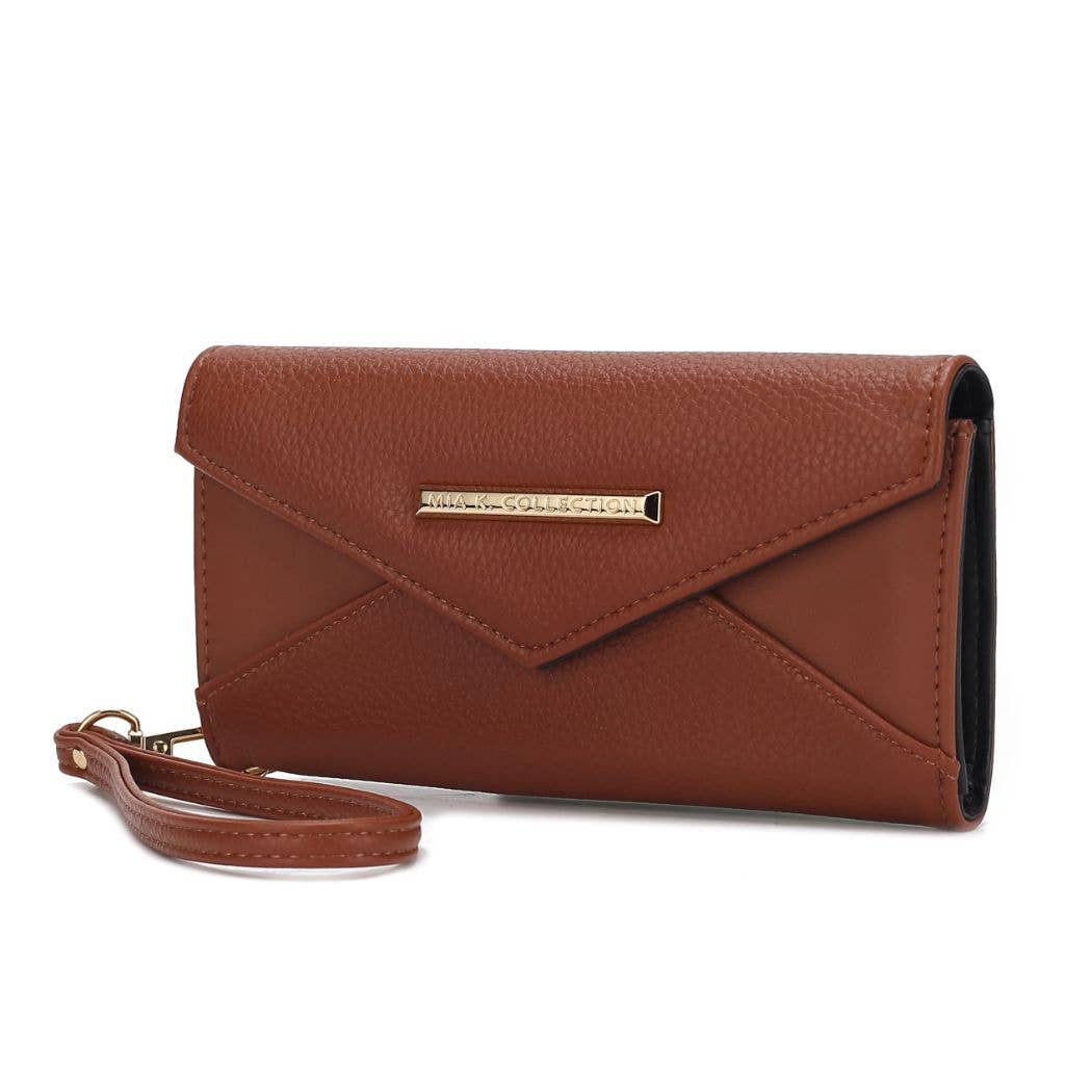 MKF Collection Kearny Vegan Leather Women Wallet Bag by Mia: Pewter