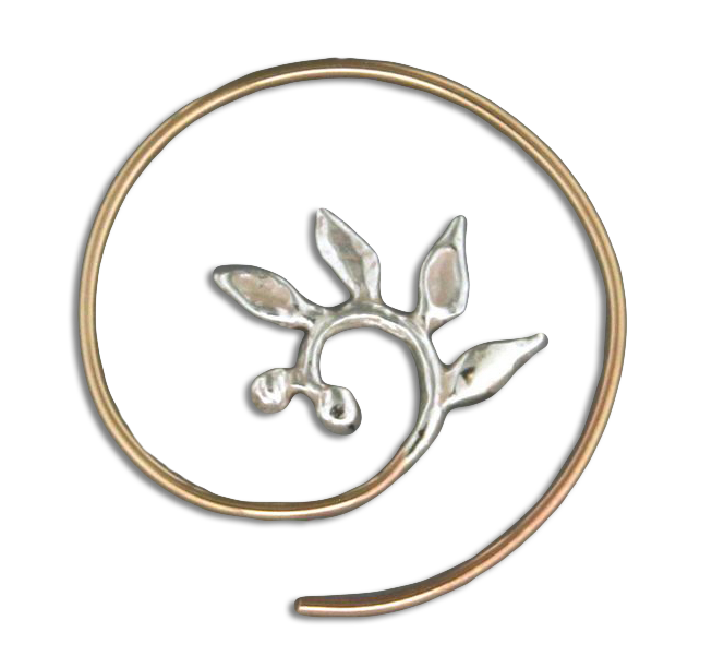 Koru Vine Spiral Earring