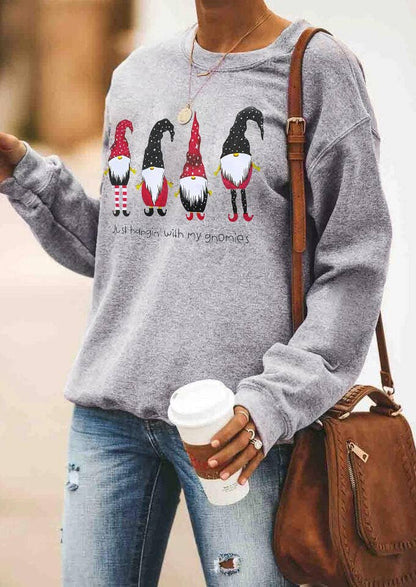 XC306 Grey Hallmark Christmas Movies Watching Sweatshirt: 01 / S