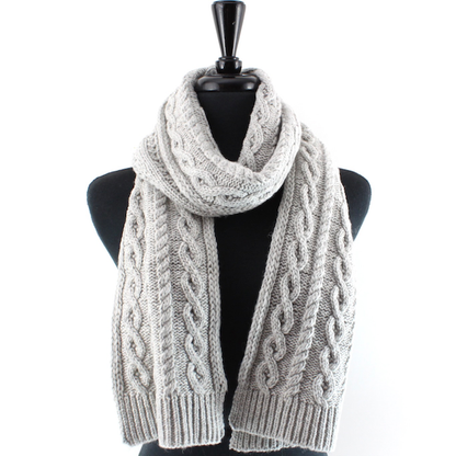 S24152A Cable Knit Scarf