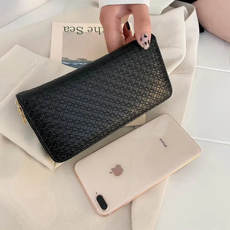 Designer Wallet Card Holder: Grey