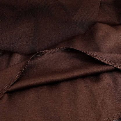 BEADED MESH PLEATED SKIRT A LINE TULLE SKIRT_CWBLS0398