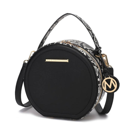 Mallory Crossbody Handbag Vegan Leather Women by Mia k.: Black