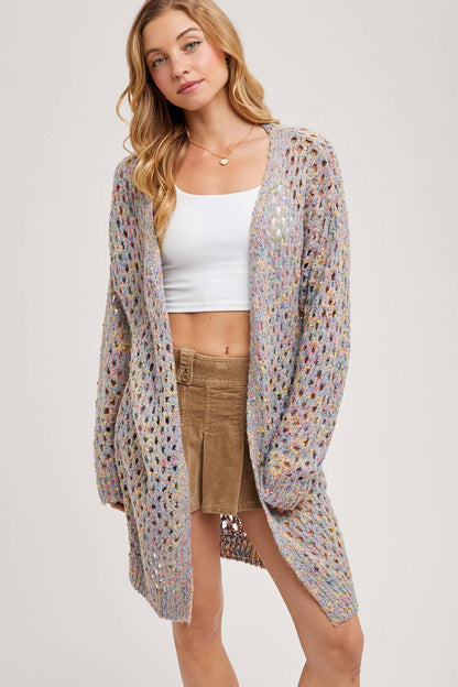 OPEN KNIT CARDIGAN