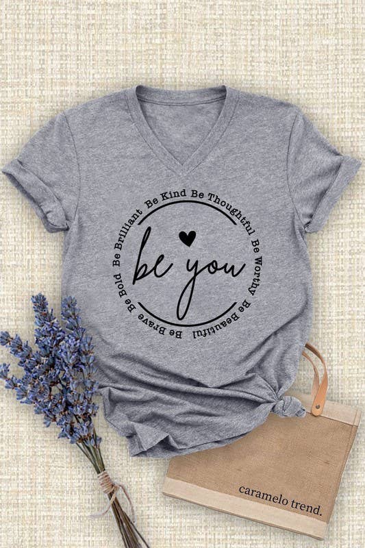 Be you Unisex Short Sleeve V Neck T-Shirt