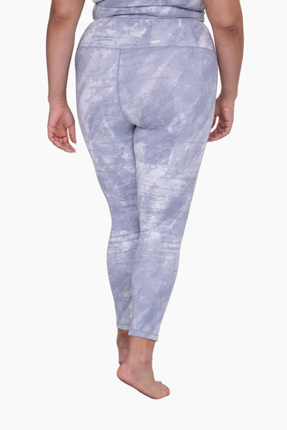 CURVY Concrete High-Waist Leggings: GREY / XL:1XL:2XL:3XL (2:2:1:1) a1263p