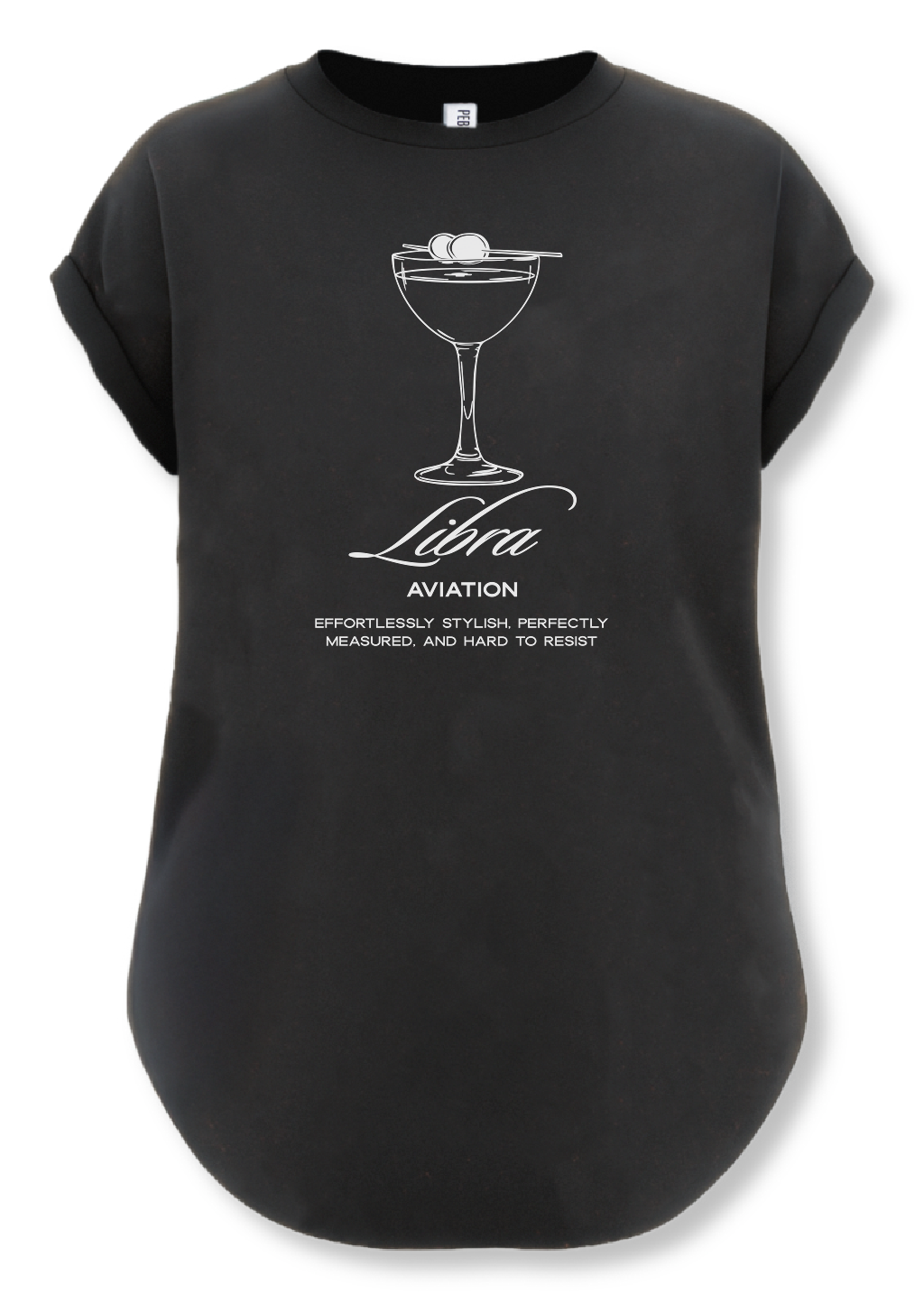 LIBRA COCKTAIL SIDE SLIT TEE