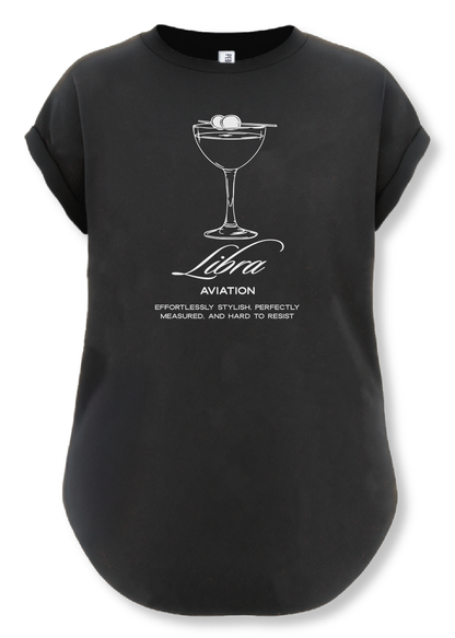 LIBRA COCKTAIL SIDE SLIT TEE