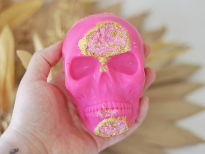 Gilded Quartz Skull Soap