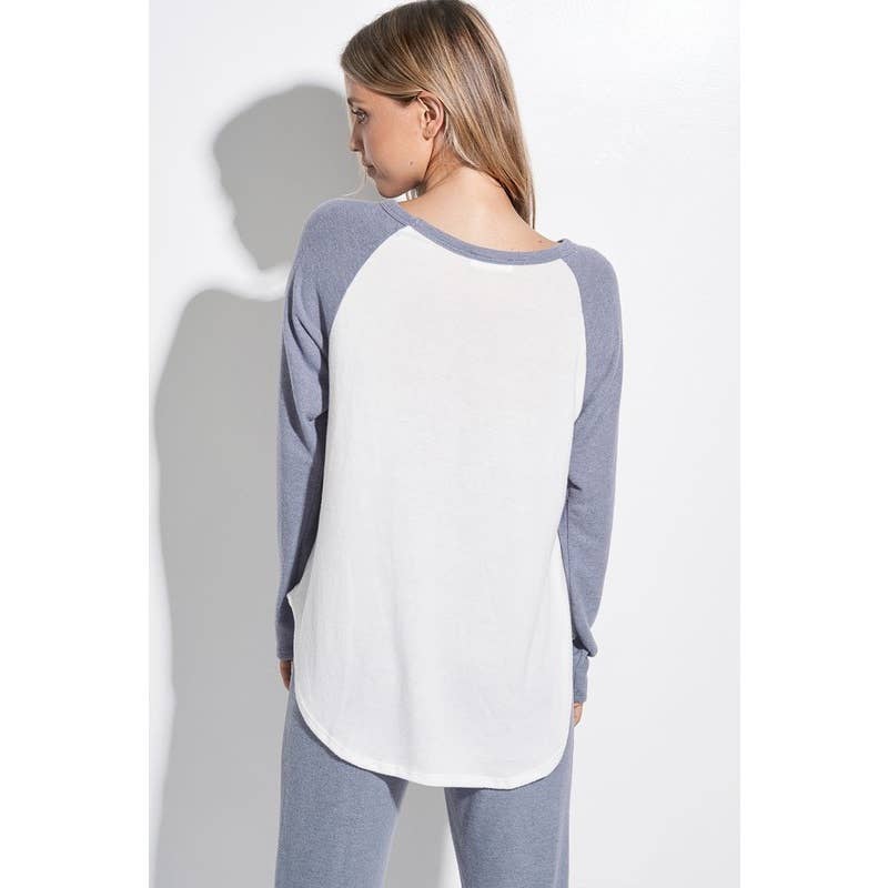 Heart Valentines day print raglan lounge wear set