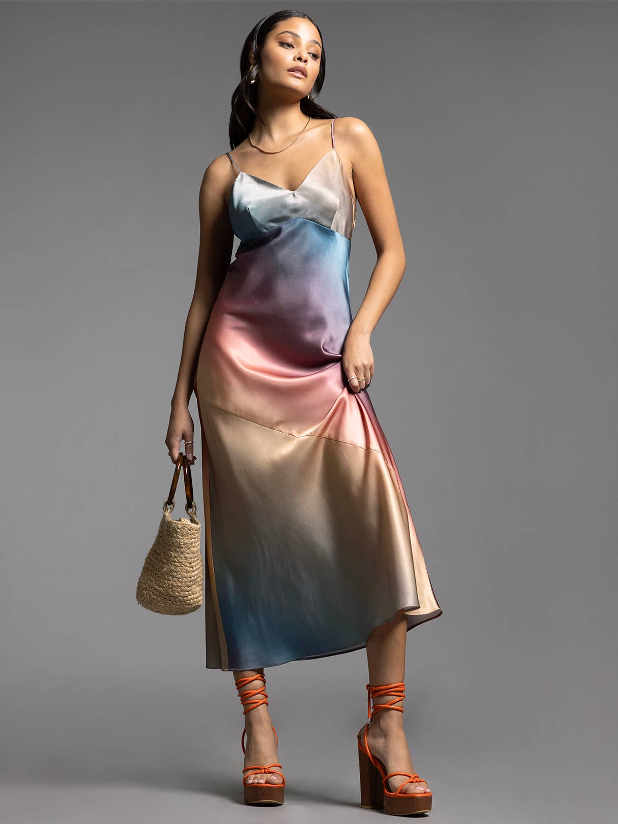 Satin Slip Dress - VIVIANA DRESS