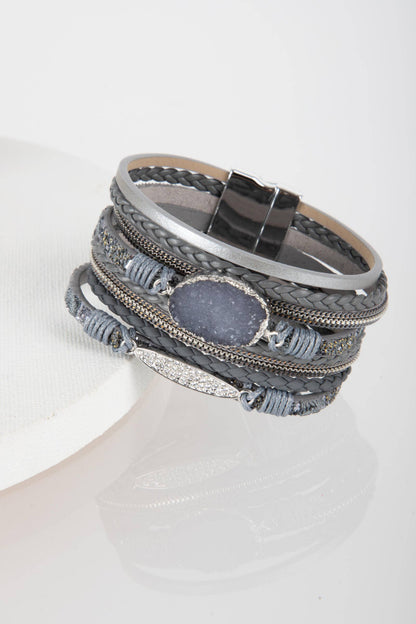 Sparkly Druzy Braided Bracelet