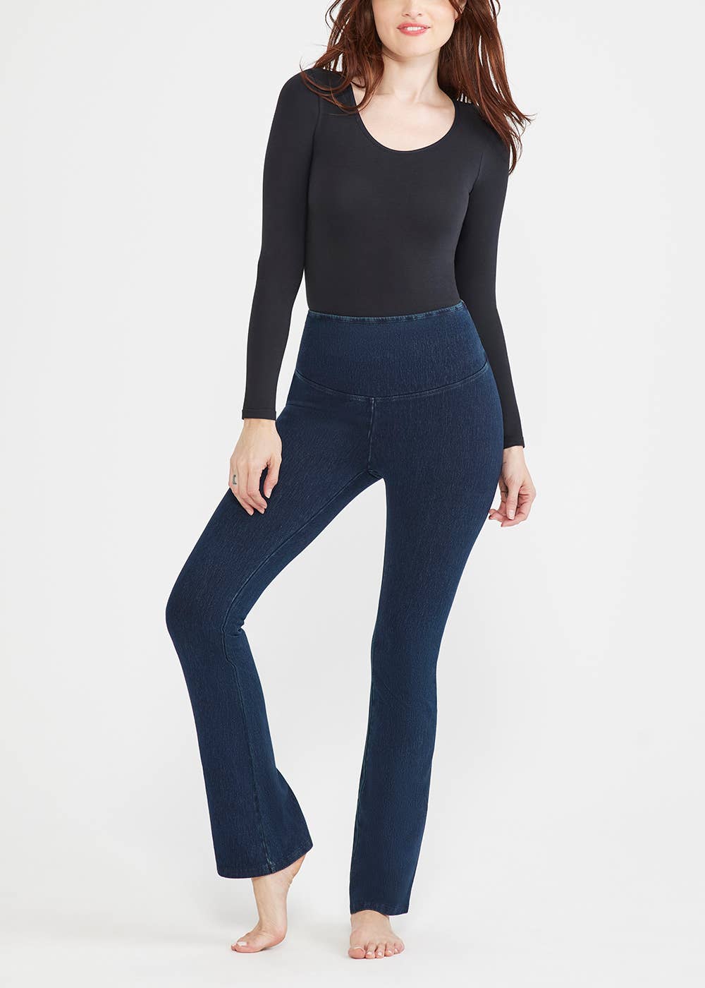 Denim Bootcut Shaping Legging  - Plus Sizes Available