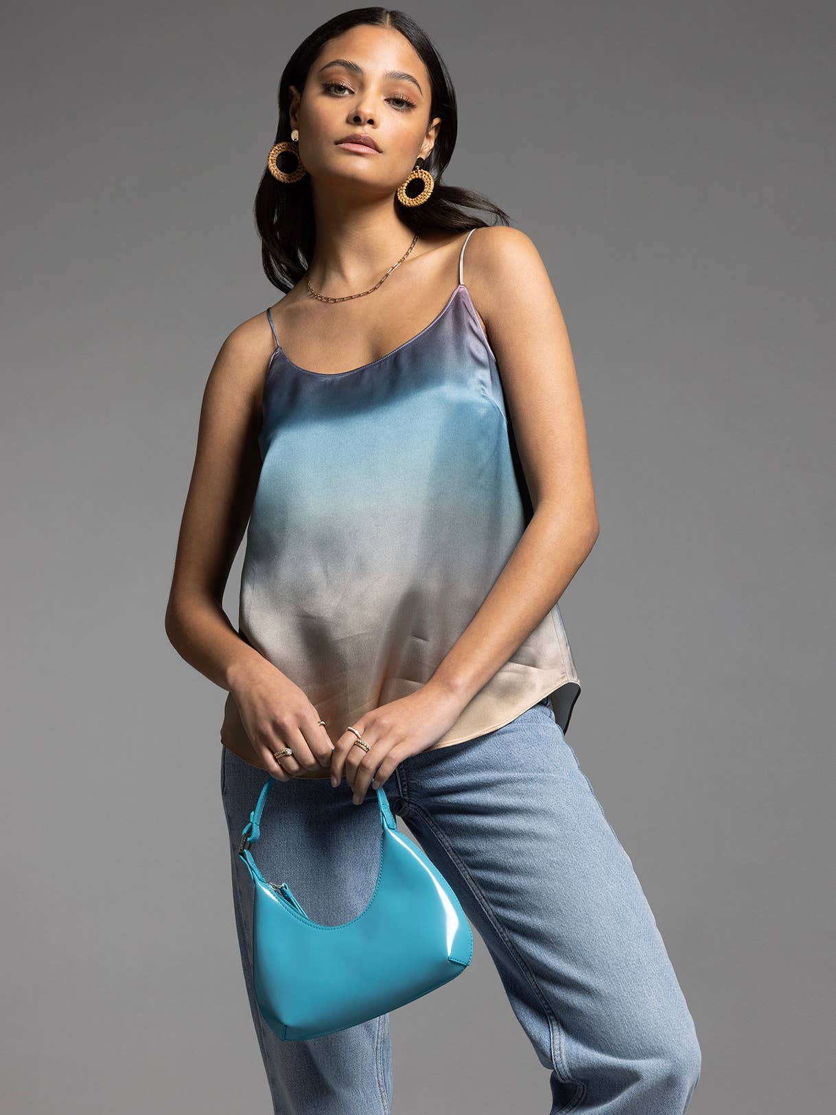 Strap Satin Tank - JEANNE TANK