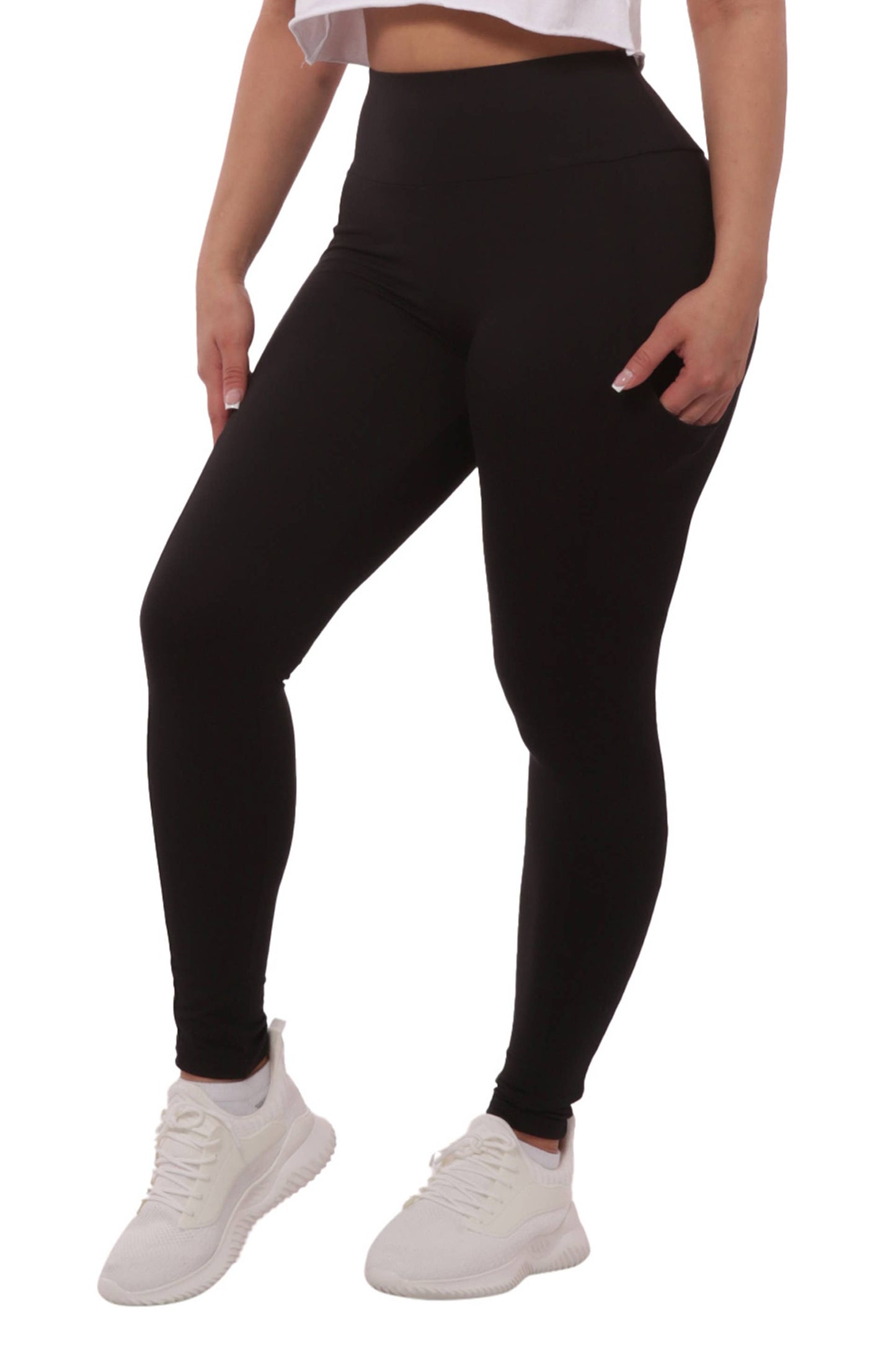 High Waist Fleece Leggings - Butt Lifting