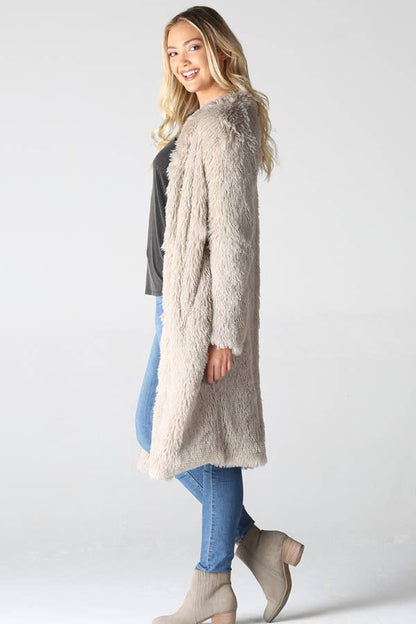 SJ711-ASIS FAUX FUR COAT