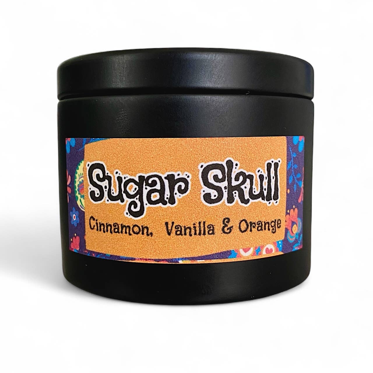 Sugar Skull Candle | Cinnamon, Vanilla & Orange | Halloween
