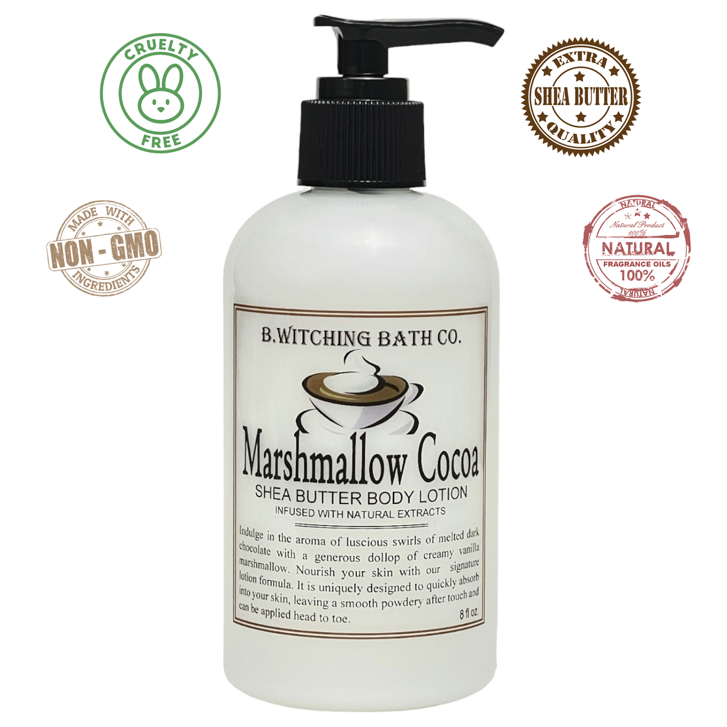 Marshmallow Cocoa Lotion 8oz.