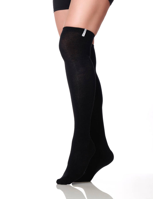 The Knee High Sock Black, One Size