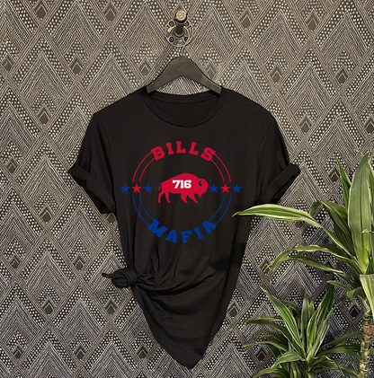 Bills Mafia 716 Unisex T-shirt - Buffalo: Athletic Heather / Medium