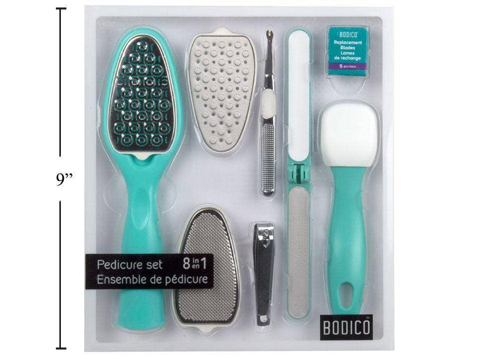 Bodico, 8-in-1 Pedicure Set