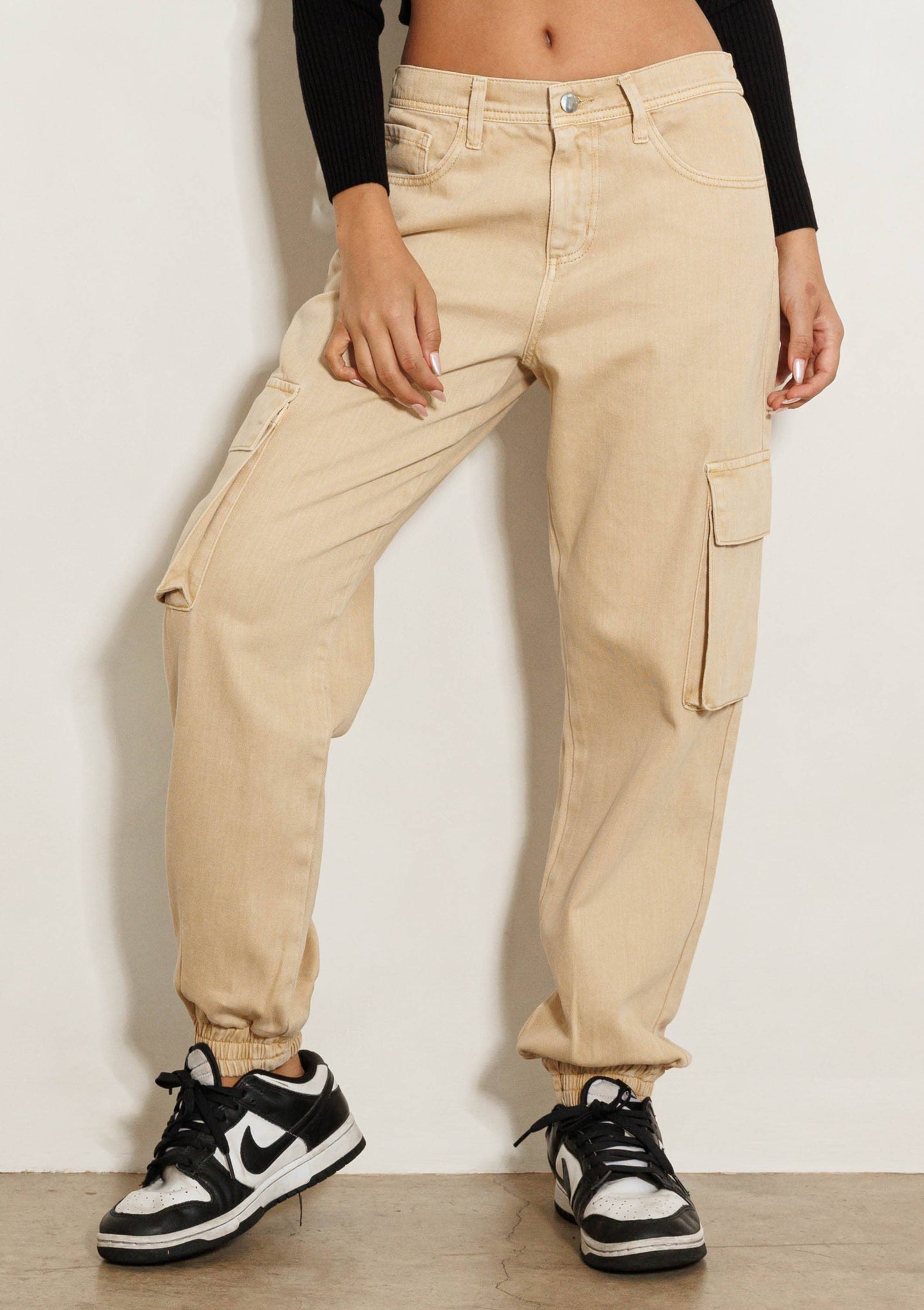 Good Drank Cargo Jeans: Khaki / M