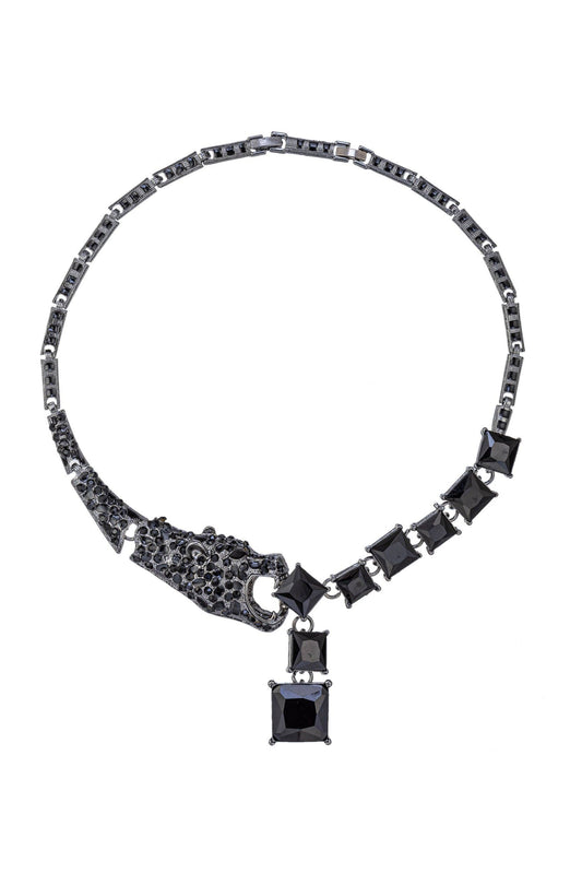 Leopard Necklace - Black