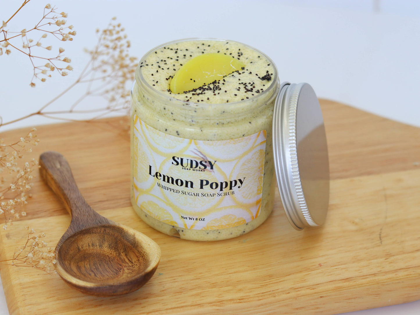Lemon Poppy Whipped Sugar Scrub