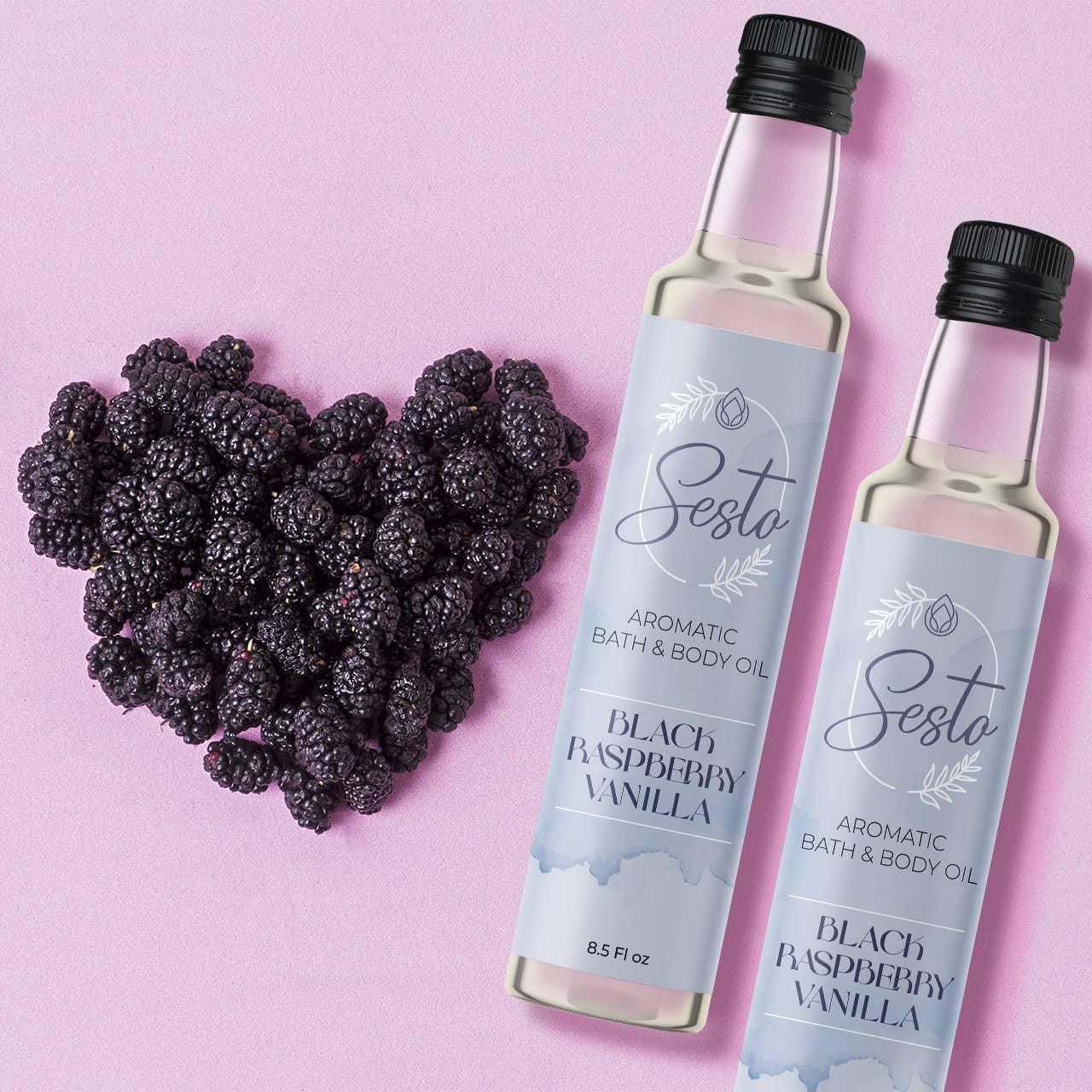 Sesto Aromatic Bath & Massage Oil - Black Raspberry Vanilla