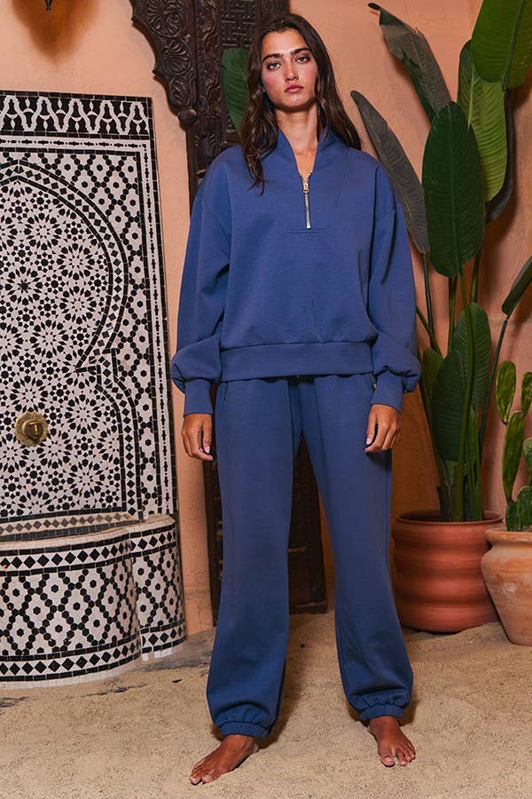 IT2154 Half Zip-up Scuba Sweatshirts