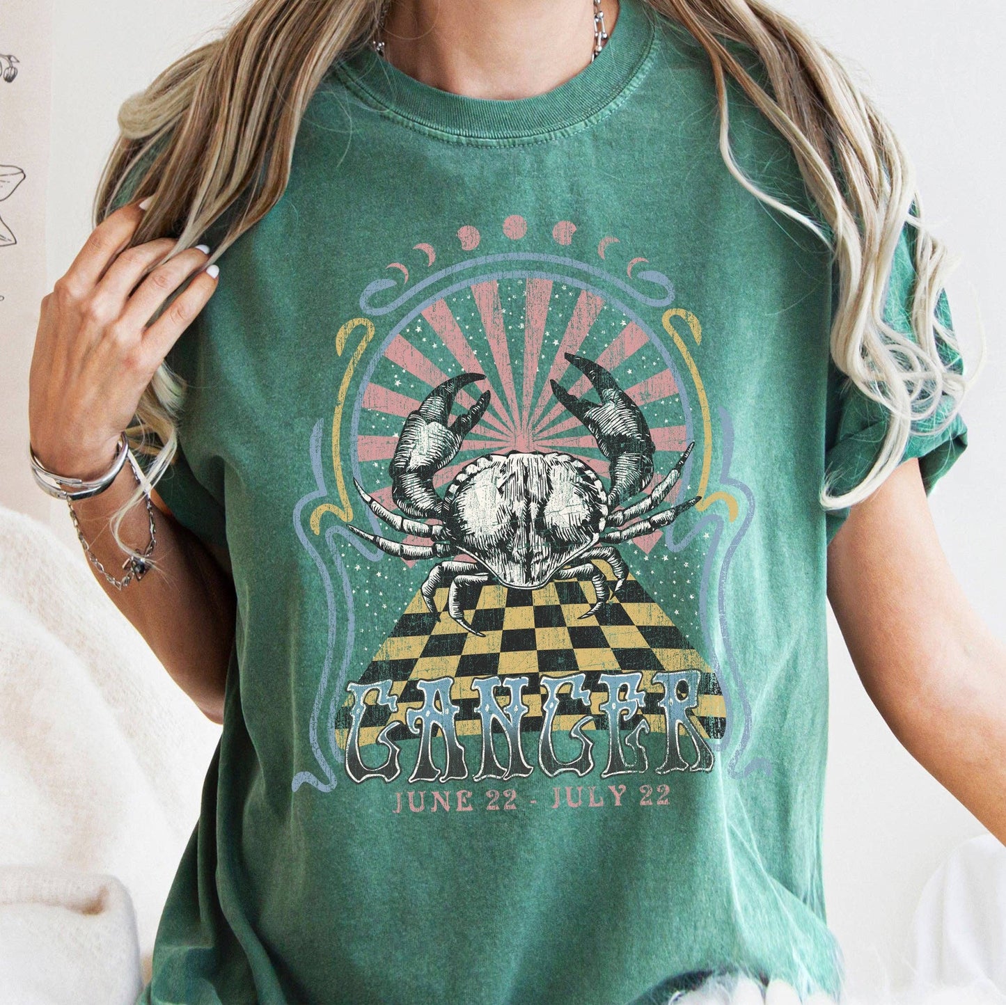 Cancer Zodiac Comfort Colors Tees, Horoscope, Astrology