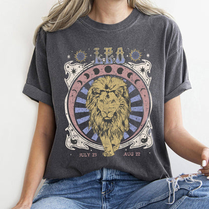 Leo Zodiac Comfort Colors Tees, Horoscope, Astrology